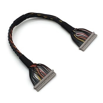 Провод робототехники LVDS обуздывает сборку кабеля 0.8mm мини коаксиальную защищаемую