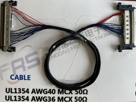 контактный разъем 0.8mm Awg40 LVDS 30 привязывает проводку провода 180mm
