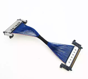 Сборки кабеля коаксиала AWG44 0.5mm микро-, сборка кабеля 170mm LVDS